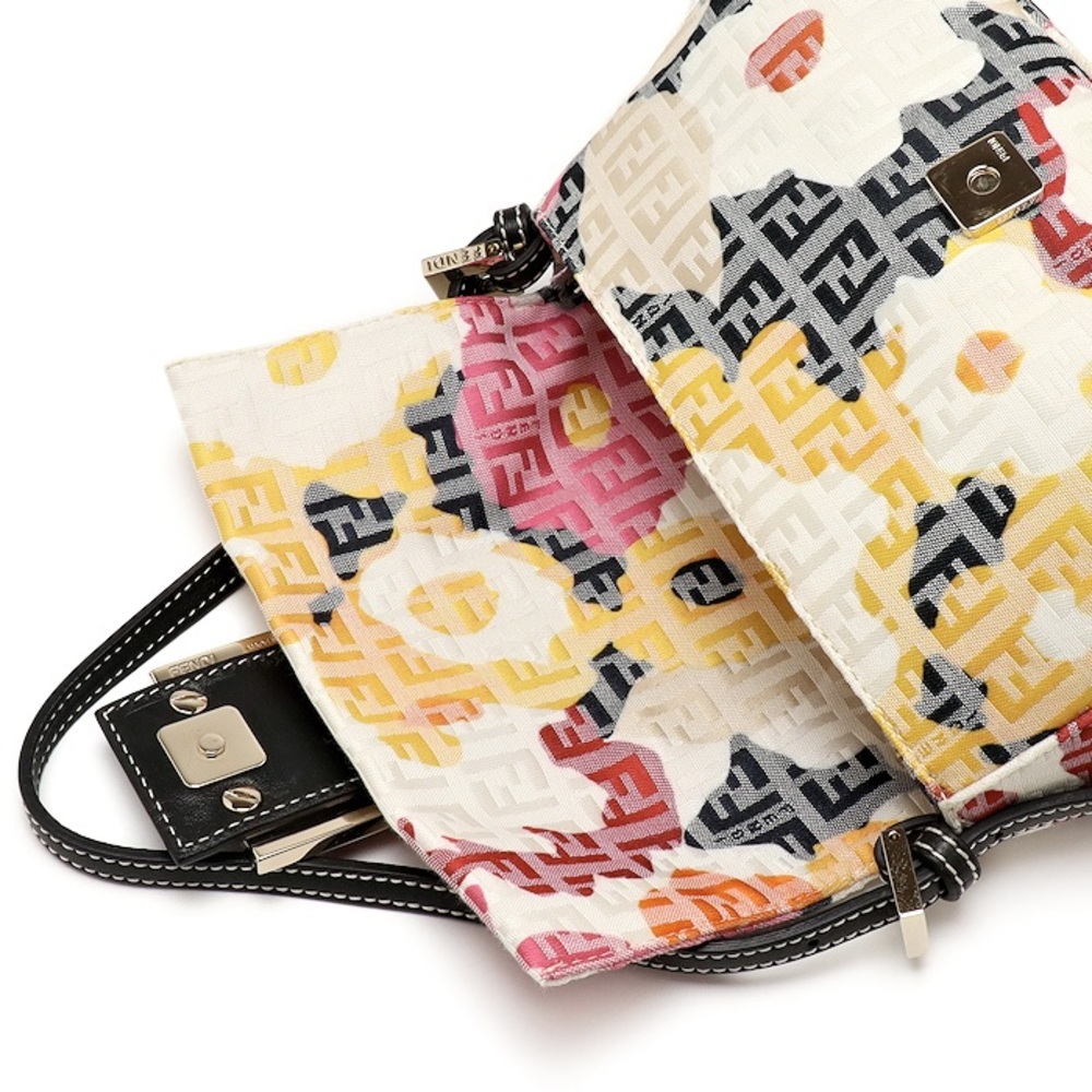 FENDI RARE vintage multicolor zucchino vitello floral mini - Picture 8 of 10